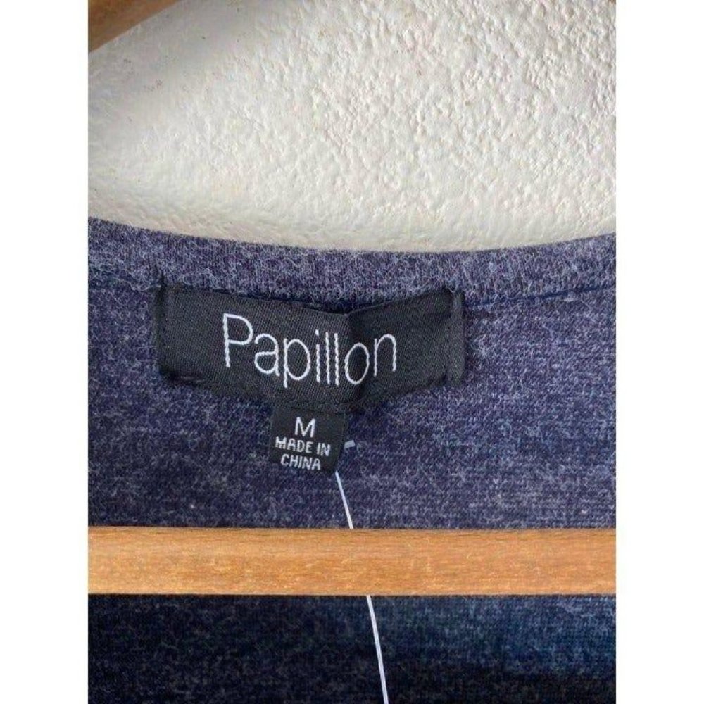 PAPILLON Textured Knit Dress Navy Size S - Picture 10 of 12